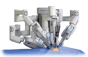 手術支援ロボット「ダヴィンチ」イメージ